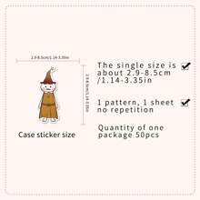 50 张有趣可爱奇怪的小娃娃贴纸，适用于笔记本电脑、水瓶、日记本、手提箱、汽车、衣柜和其他 DIY 装饰贴纸 - 彩色 - 查看 2