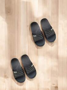 5 Pzas dalias marca Sport NEGRO para caballero, sandalias de EVA para caballero, sandalias precio de fabrica - Negro - Ver 5