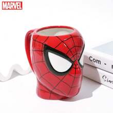 Marvel 1PC Spider-Man Ceramic Mug Marvel Official Licensed Classic Red Marvel Design Stylish Coffee Milk Water Breakfast Cup Newyear Gift For Fans