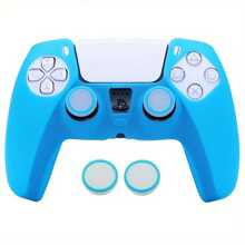 Glow In The Dark Controller Skin Cover For Playstation 5 Controller, RALAN 1 Controller Protector Case+2 Customised Thumb Grips Caps - Multicolor - View 11