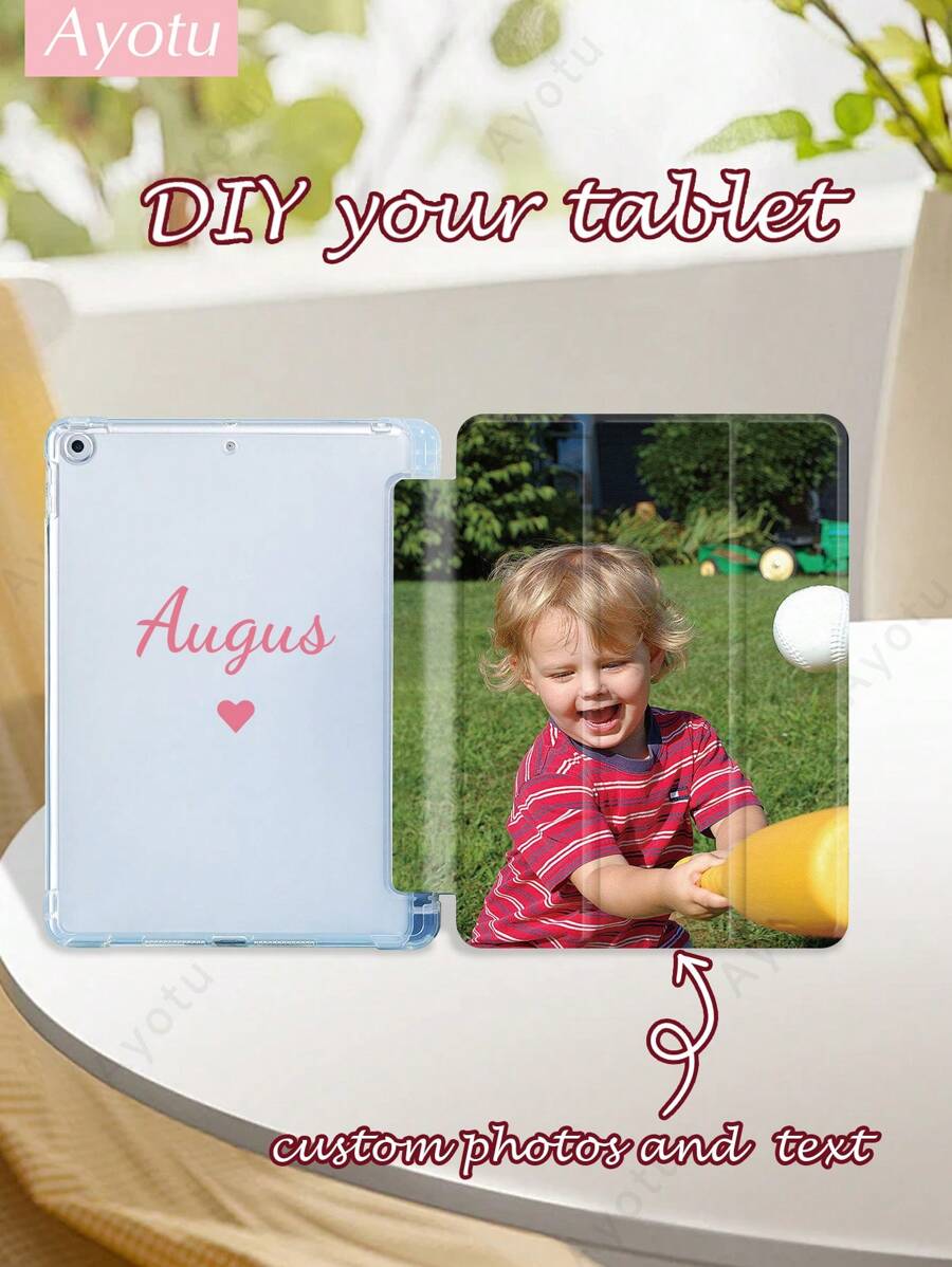 Ayotu Ốp bảo vệ iPad thế hệ thứ 10 tùy chỉnh hình ảnh và văn bản, in hai mặt cá nhân hóa, ốp da tùy chỉnh tương thích với iPad 7/8/9 10.2 inch, tương thích với Samsung Galaxy Tab S7/S8 11 inch, Tab A7 Lite 8.7 inch, ốp bảo vệ máy tính bảng tự làm, vỏ DIY sáng tạo, quà tặng tùy chỉnh cho trẻ em, gia đình, thú cưng, sinh nhật, kỷ niệm, năm mới, quà tặng trường học, ốp máy tính bảng tùy chỉnh, thoải mái dễ chịu, 2025phonecase - Nhiều màu - Xem 1