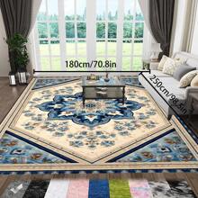 [Crystal Velvet 700g/㎡ Dotted Bottom 5mm Thick] 1 Pc Bohemian Style Area Rug, Solid Color Carpet, Soft Non-Slip Washable Rug For Indoor Outdoor Living Room Bedroom Kitchen Office Home Decor Corridor Runner Back To School