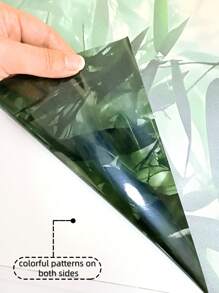 1pc Fresh Dandelion & Leaves Vine Window Sticker, Spring Greenery Decor Series, Double-Sided Printing, See-Through Glass Door/Window Decal, Static Cling Wall Sticker Room Decor Home Decor Wall Decor Bathroom Decor Bedroom Decor Room Decoration Stuff Living Room Decor House Decor Home Decor Living Room Wall Art Wall Paper Stickers Personalised Stickers
