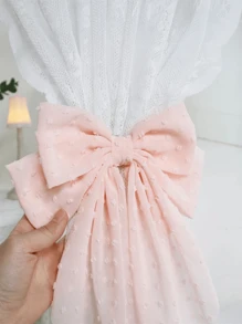 1/2 chiếc nơ trang trí rèm cửa, kẹp tóc nơ lớn, kẹp tóc bằng vải satin lụa cỡ lớn - Nhiều màu - Xem 2