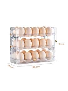 Kitchen Organizer Egg Storage Holder - Clear - View 2