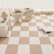 10/20/30 件机制聚酯纤维地毯砖，30 厘米 X 30 厘米，条纹图案，防滑，轻质，防水，簇绒编织，柔软住宅，无缝外观 - 彩色 - 查看 2