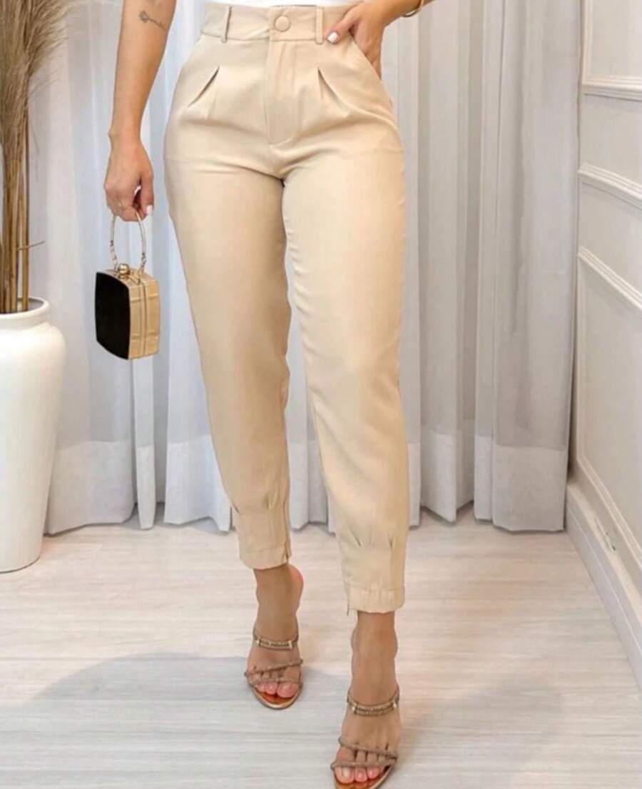 Women's Basic Tailored Jogger Pants