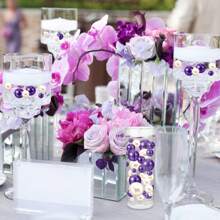 95pcs Artificial Floating Pearls Vase Filler, Shiny Pearl Beads For Wedding, Birthday, Anniversary, Christmas Centerpiece Decoration, Cobalt Blue, 20mm, 14mm, 8mm Gifts Graduation Home Decor Room Decor Flower Vase Glass Vase