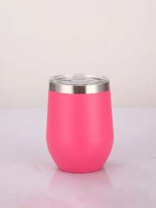 1 pieza Vaso térmico de acero inoxidable con aislamiento al vacío con forma de huevo de 350 ml/12 oz - a prueba de fugas, portátil, para bebidas calientes y frías, con retención de temperatura durante 12 horas, diseño minimalista y fluido, apto para fiestas de Acción de Gracias, Navidad, Año Nuevo, tardes de té en la oficina, picnics al aire libre, salidas de primavera, hogar, viajes, uso en la oficina, vuelta al colegio - Multicolor - Ver 18