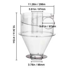 Cyclone Dust Separator, 4" Retrofit Cyclone Separator For Dust Collectors, ABS Dust Deputy With 2" Hole O.D. Connector & Hose For Wet/Dry Shop Vacuums, Fits 5-10 Gallon Tank Or 13.21 Gallon Tank - Conical, Fully Transparent, Tank Exclude - 查看 9