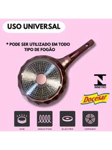 Frigideira N24 Ceramica Antiaderente Fogão Cooktop Indução