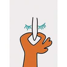 1 件趣味浴室厕所海报蒙娜丽莎和戴珍珠项链的女孩带卷纸帆布印刷品墙壁艺术适用于家居装饰无框架 - 彩色 - 查看 54