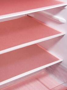 4 件装防水冰箱内衬，矩形防潮垫，可洗冰箱垫，家用小雏菊和柠檬图案餐垫（绿色）适用于学校、办公室、家庭，