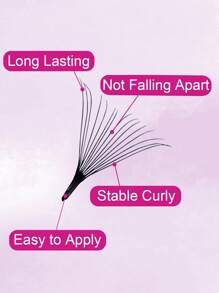 SACKVIS 480 Fans Krümmung D 15D Schwarz Vorgefertigte Fächerwimpern 0,07 mm Mix 8-15 mm Handgefertigte Lose Fächer Wimpernverlängerungen, Wimpernbüschel, Einzelwimpern, Wimpern, Künstliche Wimpern