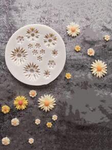 1 Pc Multi-Chrysanthemum Shaped Silicone Mold - Grey - View 3