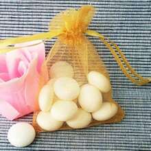10/50/100pcs Gift Packaging Bags, Multi-Color Organza Candy Bags, Tableware, Size: 7*9CM, Various Holiday Party Packaging Supplies, Festival Home Decor