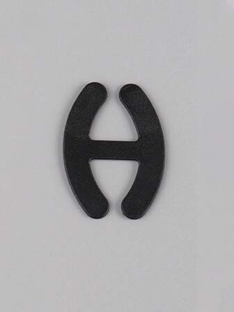 Black H-Shaped Underwear Bra Strap With Anti-Slip Clasp & Cross Back Clasp, Hidden Bust Support & Lift Bra Accessory