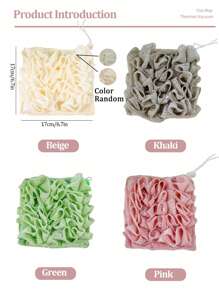 1 pieza/4 piezas Esponja de Calabaza de Mar para Ducha, Esponja de Baño 2 en 1 Bola Exfoliante de Malla, Bolsa de Jabón para Usar en la Ducha, 4 Colores para Limpiador Corporal Fregador de Espalda Baño Hombres Mujeres - Multicolor - Ver 2