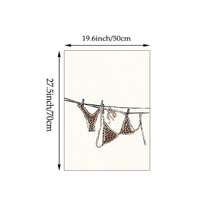 1幅比基尼女孩洗衣场景帆布印刷海报，豹纹比基尼夏季装饰，适用于卧室、客厅、公寓、宿舍，墙面艺术礼品，可选择无框或有框。 - 彩色 - 查看 9