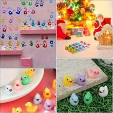 10/30 sztuk Mini Cute Żywica Żółta Kaczka Dekoracja Ozdoba, Mikro Krajobraz