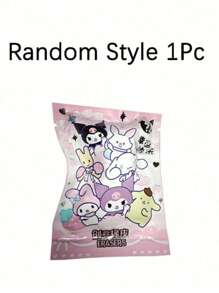 Sanrio Sanrio 1Pc Or 4pcs Random Style Hello Kitty Kuromis Cinnamorolls My Melodies Cartoon Eraser Mystery Box Bag Cute Cat Eraser Blind Box Bag Stationery Gift Office Supplies