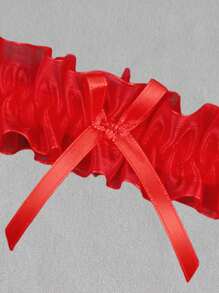 Cinta-liga de Tule Transparente Íntima com Borboleta, Anéis de Renda Elástica para Coxa, Acessórios de Noiva e Casamento, Colar e Braceletes para Perna, para Rave