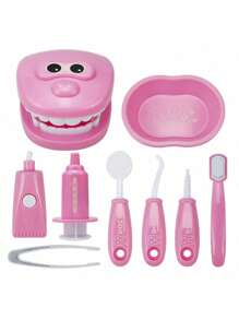 儿童护士牙医医生角色扮演玩具套装、牙科医疗玩具套装、圣诞节和万圣节礼物 - 彩色 - 查看 5