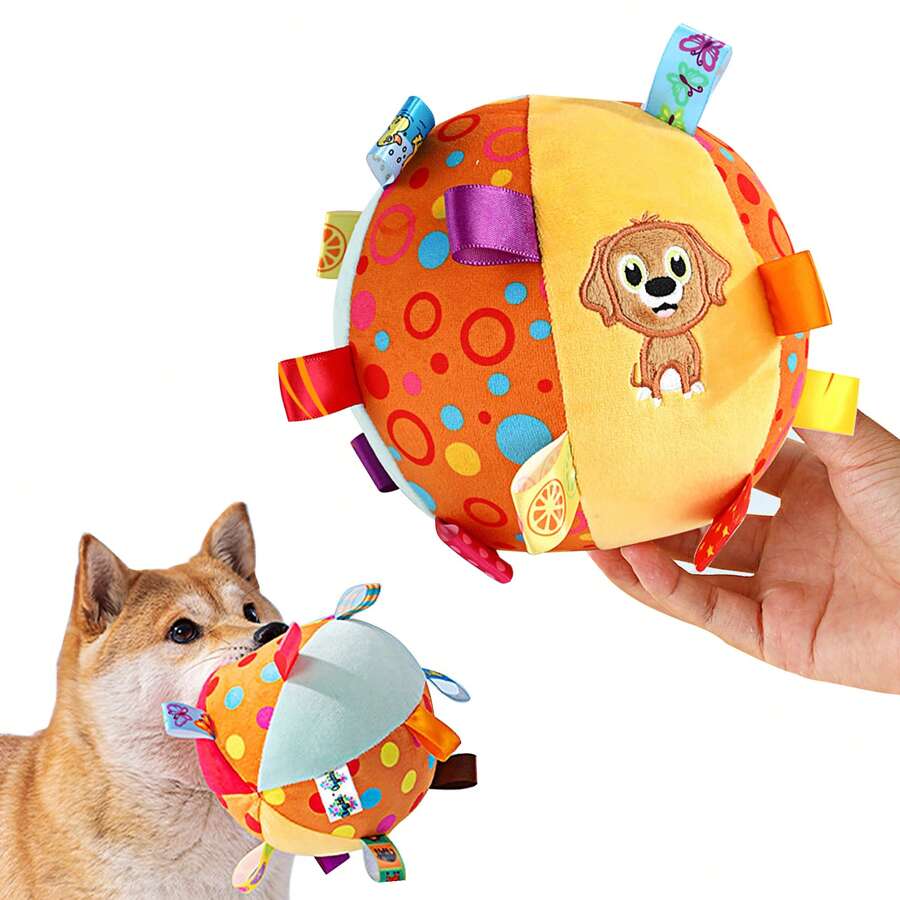 1pc Plush Interactive Chew Toy For Dog Lover And Dog Mom Loves, Scent And Companion Toy Suitable For Indoor And Outdoor