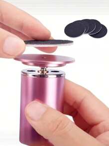 Eléctrico Removedor Callos Pedicure Exfoliante Lima Pies - Rosa - Ver 7