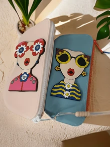 4PCS Zippered Silicone Glasses Case For Storage,Featuring A Handle For Hanging, Suitable For Travel And Portable Use. LtIs Waterproof And Shockproof, Eye Glasses Sunglasses Protective, Designed To Keep Glasses And RegularGlasses Dust-Free, Perfect For Organizing Your Accessories Travel Essentials Travel Accessories Travel Must Haves