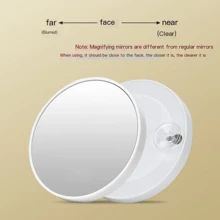 5X Magnifying Makeup Mirror, High Definition, Suction Cup, Portable Round Wall-Mountable Mirror For Blackhead & Pimple Extraction Home Bathroom Decor Fall Decor Bathroom Accessories Back To School - Multicolor - View 10