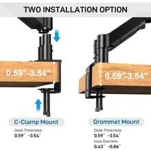 Dual Monitor Stand,Desk-Monitor Arms For Two 13-32 Inch Monitors With C Clamp - 1 - Xem 9