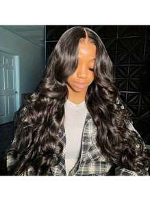 40 Inches 250% Density Lace Front Wig Human Hair Body Wave 5x5 Closure Glueless Wigs Transparent Swiss Lace 200% Density 13x4 Lace Front Wigs Human Hair Pre Plucked With Baby Hair For Women Natural Black - Natural Black - 查看 7