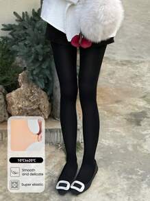 Women's Printed Graphic Tights - Plus Size Anti-Pilling No-Slip Slim-Fit Leggings For Daily Wear, Commuting, Home, Office & Layering 1 Pair - Multicolor - View 15