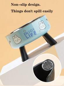 1 件装加高不锈钢猫/狗爱好者礼物和狗/猫妈妈喜爱宠物碗，带可爱图案 - 防滑、防溢设计，适合小型犬爱好者和狗妈妈喜爱 & 猫爱好者和猫妈妈喜爱 - 彩色 - 查看 6