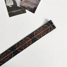 Pantalones cargo de mezclilla con cinturón de hebilla de doble bucle, cinturones versátiles de lona y unisex para jóvenes