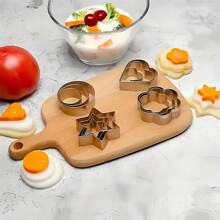 3pcs/12pcs Stainless Steel Cookie Cutter Mold Set - Christmas, Halloween, Thanksgiving Theme - Heart, Circle, Star, Flower Shapes For Baking And Cookie Making