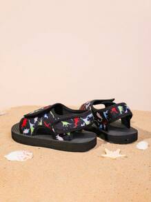 Sandalias para niños con diseño adorable de espuma, versátiles y adecuadas para uso diario, con ajustable, ligeras, transpirables y antideslizantes