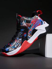 Zapatillas de baloncesto para niños, zapatillas deportivas antideslizantes para todas las estaciones, zapatillas para adolescentes para excursionismo y uso casual