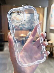 Cream Texture Transparent Material Solid Color Anti-Fall Phone Case Compatible With IPhone 16/IPhone 15 XR /7/8 IPhone 15 Pro Max/12 Pro Max/13 Pro Max/14 Pro Max 13 14 11 12 P14 P11 Soft Shell P12 Anti-Fall XS.XR /78P.78GES2 Series S24 A03S, A03CORE, A04, A12, A13, A14, A21S, A22, A23, A24, A32, A33A34, A5 A51A52, A53, A54, A71, A72, A73, S20FE, S21, S22 Plus, Redmi Series Redmi9, Redmi9A