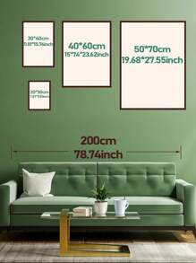 现代艺术约书亚记 1:9 基督教海报，宗教艺术“我没有命令你吗？要坚强勇敢。不要害怕。时尚墙壁艺术装饰适用于客厅和卧室，适用于宿舍、公寓、卧室、客厅、现代家居装饰，无框架 - 彩色 - 查看 5