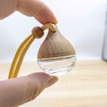 pthcrsdyn 1/10 chiếc 6ml Chai khuếch tán tinh dầu hình trái tim/tròn trong suốt, Chai nước hoa thủy tinh treo, Chai nước hoa hình vuông có thể nạp lại cho ô tô, Phong cách tối giản cho máy lọc không khí ô tô, gia đình, văn phòng, đám cưới, tiệc tùng, trang trí Giáng sinh, tận hưởng hương thơm tươi mát và bầu không khí - Hình giọt nước trong suốt - Xem 8