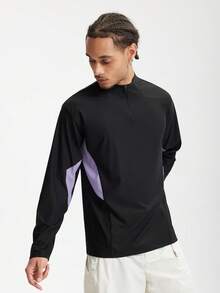 INFLATION Men 2025 Spring/Summer New Windproof Cycling T-Shirt, Lightweight Moisture-Wicking Long Sleeve Mock Neck Sports Outdoor, Fall