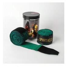 زوج واحد / 2 قطعة ضمادة مرنة متعددة الألوان للفنون القتالية والملاكمة وملاكمة الوسط ورياضة الموأي تاي - أحمر وأبيض وأصفر وأخضر، لوازم الجيم، شرائط رياضية