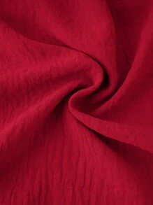 Áo kiểu nữ cỡ lớn thời trang thường ngày thêu họa tiết, thích hợp cho kỳ nghỉ xuân. - Đỏ - Xem 3