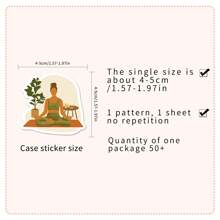 50Pcs Yoga Stickers For Water Bottle Laptop Hydro Flasks Phone Case Scrapbook Scooter Bike Holiday Gift