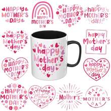 12pcs UV DTF Transfer Paper - Mother's Day Theme Patterns, Suitable For Mugs, Fridges, Water Bottles - Waterproof And Easy To Use, DIY Friendly - Vivid 3D Effect, No Heat Pressing Required - Multicolor - View 1