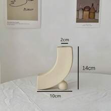 1 个陶瓷花瓶，4 种款式可选，尺寸 10*14/16.5*15.5/25.5*11.5/22*19.5 厘米，独特高端客厅花瓶，用于插花、餐桌装饰 - 彩色 - 查看 6