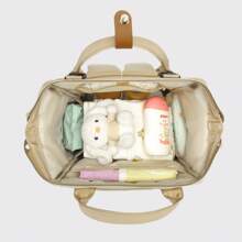 1 件装纯色尼龙尿布袋，带奶瓶袋，宽肩带可调节，前袋带磁性按扣，后袋带拉链，容量大，方便妈妈每天带宝宝使用 - 彩色 - 查看 9