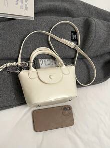 High-End Niche Handbag For Women, New Style This Year, Fashion Vintage Versatile Tote Bag & Crossbody Bag Suitable For Work & Commute